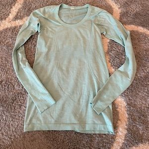 Mint green longsleeve Lululemon shirt